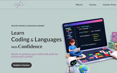 codelinguaacademy.com snapshot
