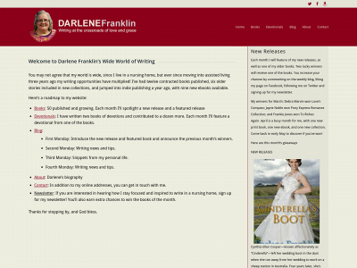 darlenefranklinwrites.com snapshot