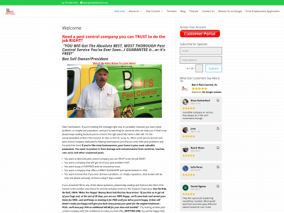 benspest.biz snapshot