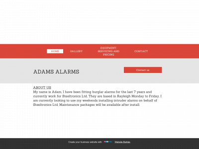 adamsalarms.co.uk snapshot