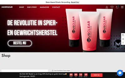 musclear.nl snapshot