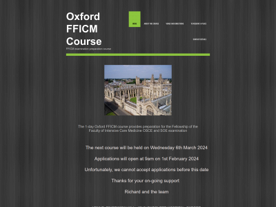 oxfordfficmcourse.co.uk snapshot