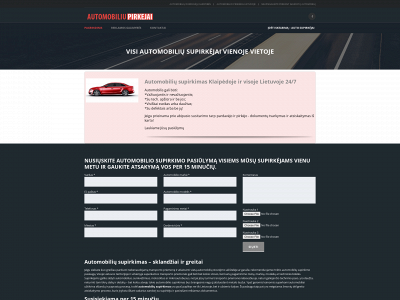 automobiliupirkejai.lt snapshot