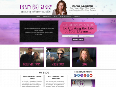 tracygarry.com snapshot