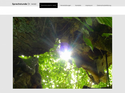 sprechstundedrwald.de snapshot
