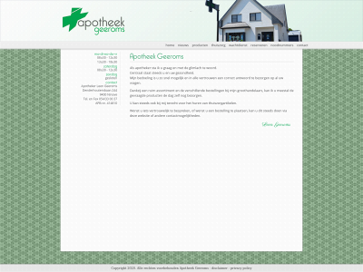 apotheekgeeroms.be snapshot