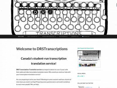 drstranscriptions.com snapshot