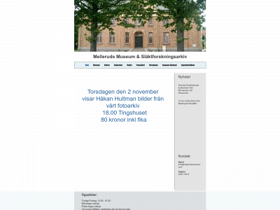 mellerudsmuseum.com snapshot