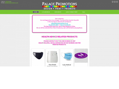 palacepromotions.co.uk snapshot