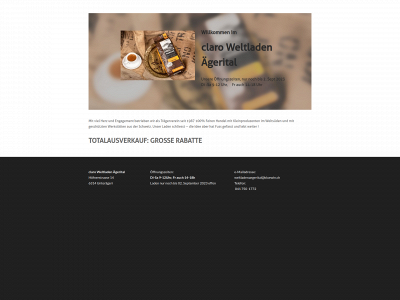 www.claro-aegeri.ch snapshot