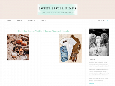 sweetsisterfinds.com snapshot