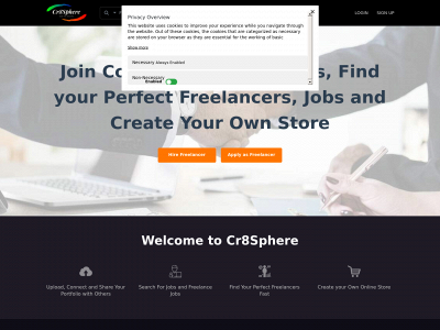 cr8sphere.com snapshot