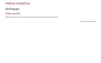 helenejosephina.be snapshot