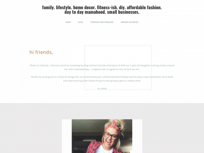 www.justablondemomsblog.com snapshot