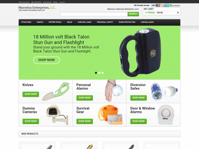 marvelusproducts.com snapshot