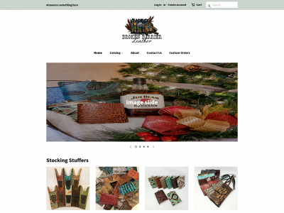 brokenbarrierleather.com snapshot