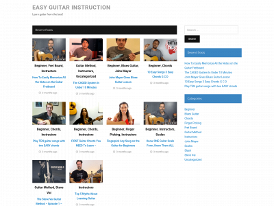 easyguitarinstruction.com snapshot