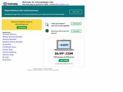 veteranshops.com snapshot