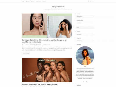 sassyandfriends.com snapshot