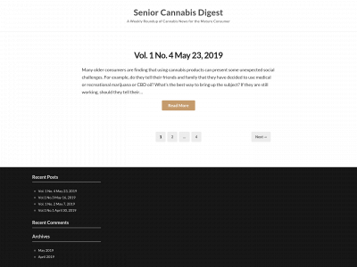 seniorcannabisdigest.com snapshot