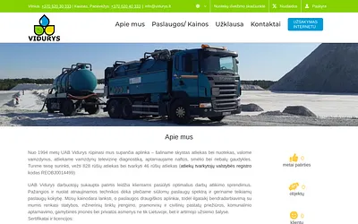 vidurys.lt snapshot