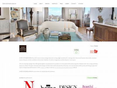 www.johnstefanondesign.com snapshot