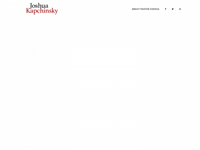 joshuakapchinsky.com snapshot