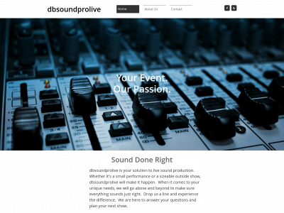 dbsoundprolive.com snapshot