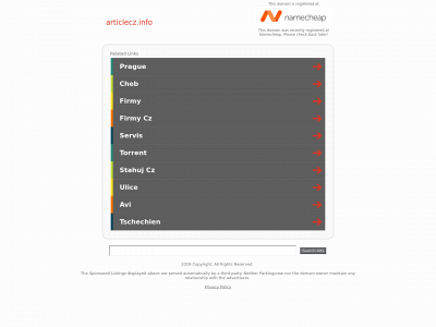articlecz.info snapshot
