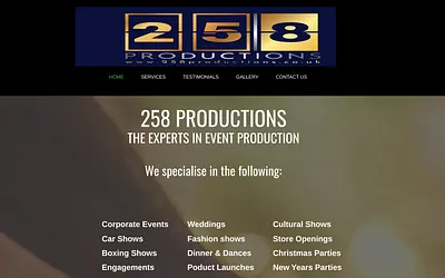 258productions.co.uk snapshot