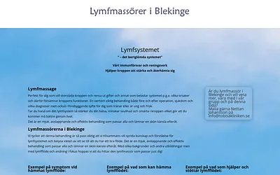 lymfmassoreriblekinge.se snapshot