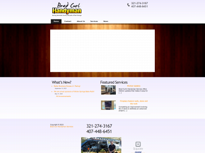bradcurlhandyman.com snapshot