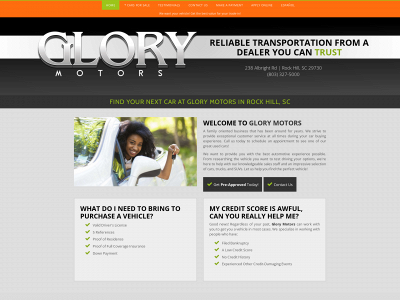 www.glorymotorscorp.com snapshot