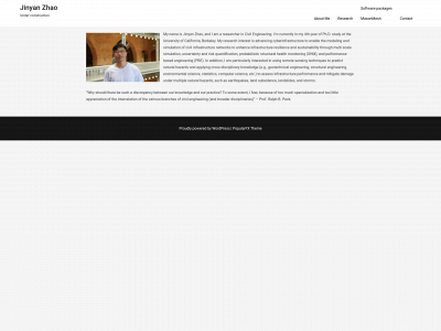 jinyanzhao.com snapshot