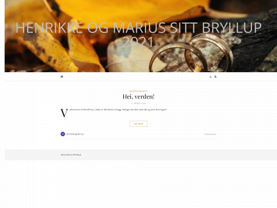 henrikkeogmarius.no snapshot