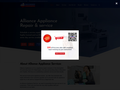 allianceapplianceservices.com snapshot