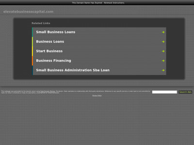 elevatebusinesscapital.com snapshot