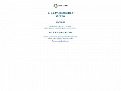 alza-avios.com snapshot