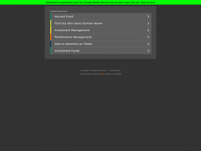 aumharvest.com snapshot