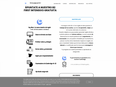 intercambioidiomasacademy.es snapshot