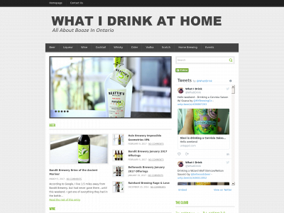 whatidrinkathome.com snapshot