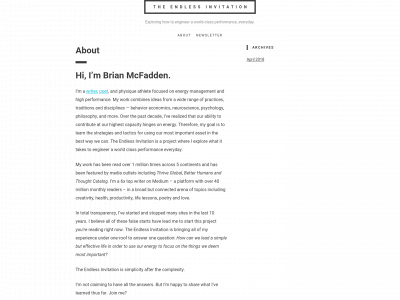 theendlessinvitation.com snapshot