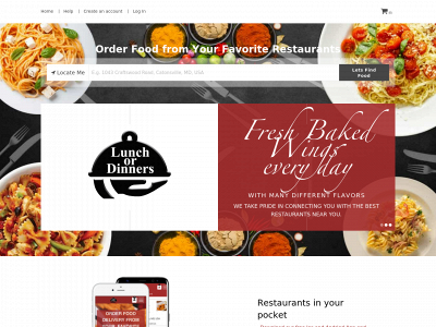 lunchordinners.com snapshot