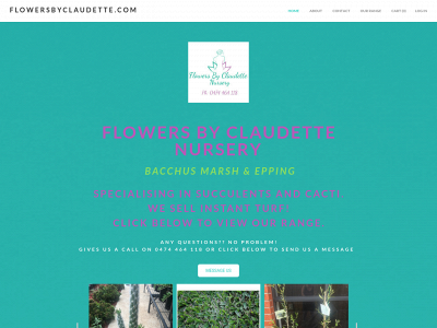 www.flowersbyclaudette.com snapshot