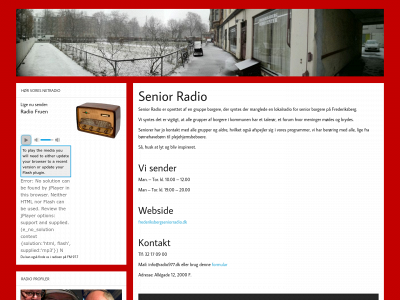frederiksbergseniorradio.dk snapshot