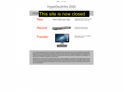 hyperdeckhire.co.uk snapshot