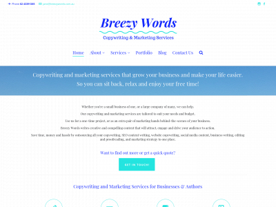 breezywords.com.au snapshot