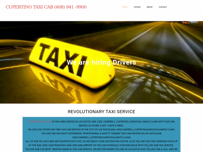 www.cupertinotaxicab.com snapshot