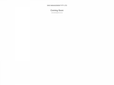 wasmanagement.com.au snapshot