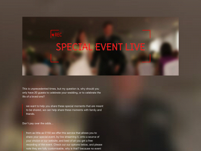 specialeventlive.co.uk snapshot